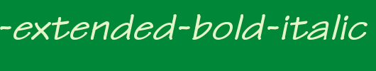 Techno-Extended-Bold-Italic.ttf类型，T字母英文