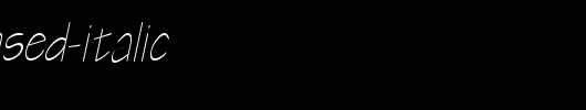 Tek-Condensed-Italic.ttf类型，T字母英文