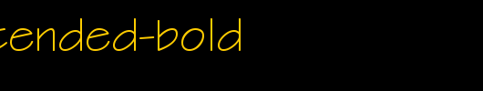 Tek-Extended-Bold.ttf类型，T字母英文