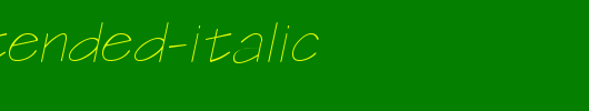 Tek-Extended-Italic.ttf类型，T字母英文