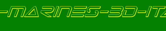 Tele-Marines-3D-Italic.ttf类型，T字母英文
