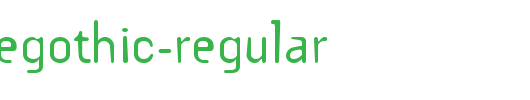 TemplateGothic-Regular.ttf类型，T字母英文