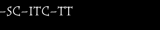 Tempus-SC-ITC-TT.ttf类型，T字母英文