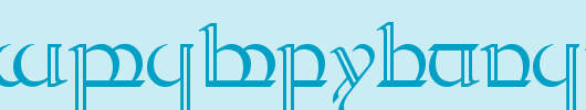 Tengwar-Quenya-2.ttf类型，T字母英文