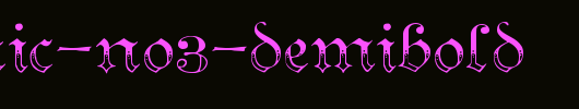 Teutonic-No3-DemiBold.ttf类型，T字母英文