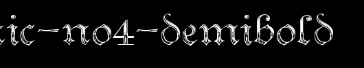 Teutonic-No4-DemiBold.ttf类型，T字母英文