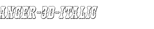 Texas-Ranger-3D-Italic.ttf类型，T字母英文