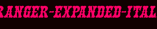 Texas-Ranger-Expanded-Italic.ttf类型，T字母英文