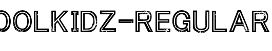 ThaCoolKidz-Regular.otf类型，T字母英文