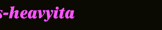 Thames-HeavyIta.ttf类型，T字母英文