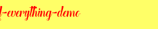 The-Heart-of-Everything-Demo_英文字体