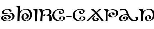 The-Shire-Expanded.ttf类型，T字母英文
