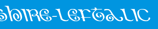 The-Shire-Leftalic.ttf类型，T字母英文