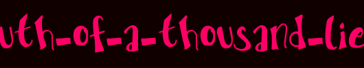 The-Truth-of-a-Thousand-Lies.ttf类型，T字母英文