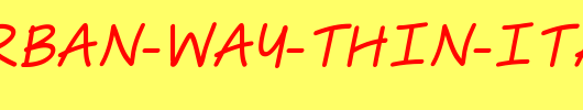 The-Urban-Way-Thin-Italic.ttf类型，T字母英文