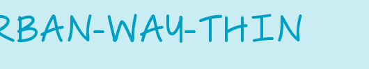 The-Urban-Way-Thin.ttf类型，T字母英文