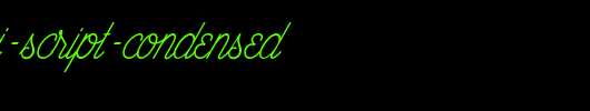 The-Wahhabi-Script-Condensed.ttf类型，T字母英文
