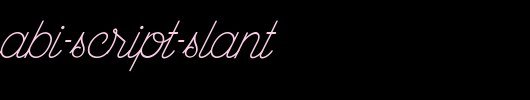 The-Wahhabi-Script-Slant.ttf类型，T字母英文