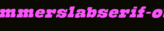 TheHammerSlabserif-Oblique.ttf类型，T字母英文