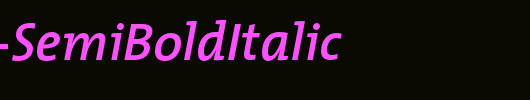 TheMix-SemiBoldItalic_英文字体