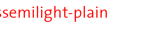 TheSansSemiLight-Plain.ttf类型，T字母英文