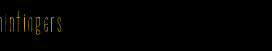 ThinFingers-ThinFingers.otf类型，T字母英文