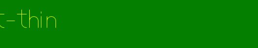 Thinfont-Thin.ttf类型，T字母英文