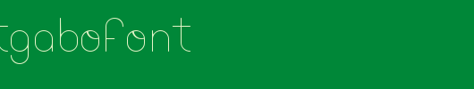 ThinfontGabofont.ttf类型，T字母英文