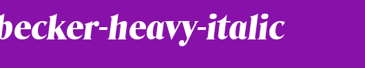 ThomasBecker-Heavy-Italic.ttf类型，T字母英文