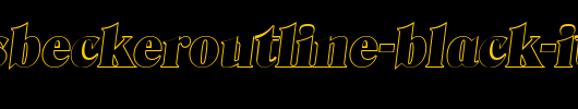 ThomasBeckerOutline-Black-Italic.ttf类型，T字母英文