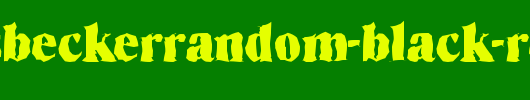 ThomasBeckerRandom-Black-Regular.ttf类型，T字母英文