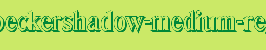 ThomasBeckerShadow-Medium-Regular.ttf类型，T字母英文