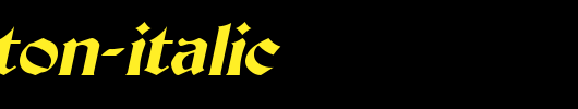 Thornton-Italic.ttf类型，T字母英文