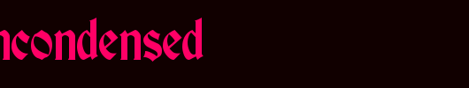 ThorntonCondensed.ttf类型，T字母英文