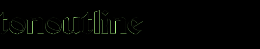 ThorntonOutline.ttf类型，T字母英文