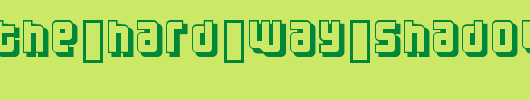 Three-the-Hard-way-shadowed.ttf类型，T字母英文