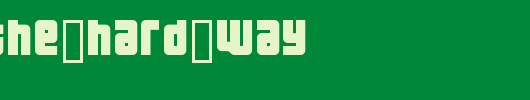 Three-the-Hard-way.ttf类型，T字母英文