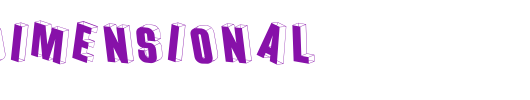 Threedimensional.ttf类型，T字母英文