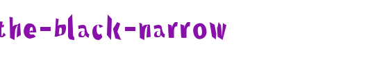 Through-The-Black-Narrow.otf类型，T字母英文