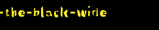 Through-The-Black-Wide.otf类型，T字母英文