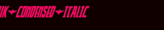 Thunder-Hawk-Condensed-Italic.ttf类型，T字母英文
