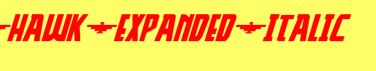 Thunder-Hawk-Expanded-Italic.ttf类型，T字母英文