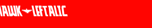 Thunder-Hawk-Leftalic.ttf类型，T字母英文