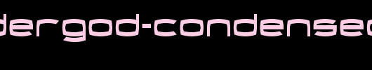 Thundergod-Condensed.ttf类型，T字母英文