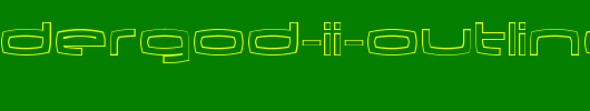 Thundergod-II-Outline.ttf类型，T字母英文