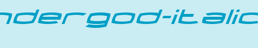 Thundergod-Italic.ttf类型，T字母英文