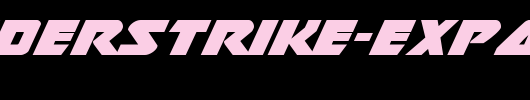 Thunderstrike-Expanded.ttf类型，T字母英文