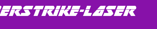 Thunderstrike-Laser.ttf类型，T字母英文
