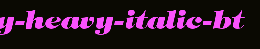 Tiffany-Heavy-Italic-BT.ttf类型，T字母英文
