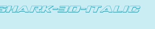 Tigershark-3D-Italic.ttf类型，T字母英文
